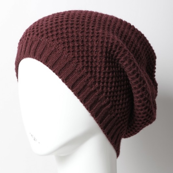 Cozy Waffle Knit slouchy boho Beanie - Picture 7 of 7